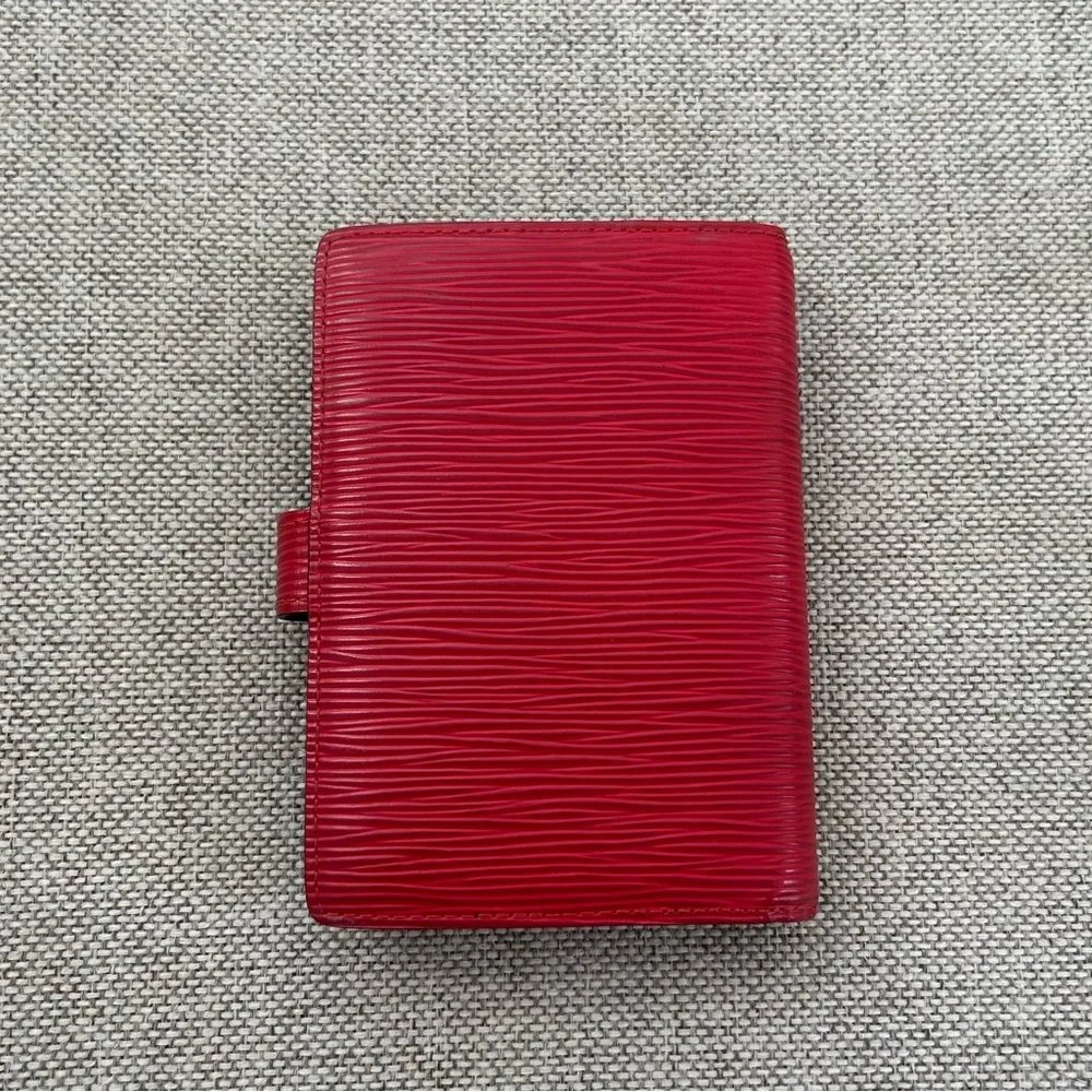 Louis Vuitton Red Epi Agenda PM